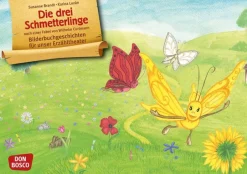 Kamishibai Bildkartenset - Die drei Schmetterlinge, 3-6 Jahre