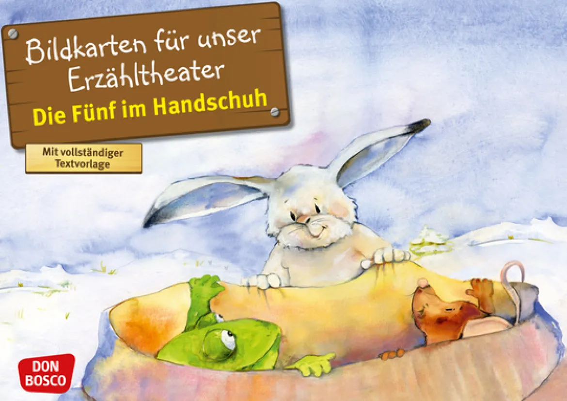 Kamishibai Bildkartenset - Die Fünf im Handschuh, 2-6 Jahre