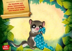 Kamishibai Bildkartenset - Die Geschichte vom kleinen Siebenschläfer, der seine Schnuffeldecke nicht hergeben wollte, 0-3 Jahre