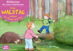 Kamishibai Bildkartenset - Einen Waldtag erleben mit Emma und Paul, 1-5 Jahre
