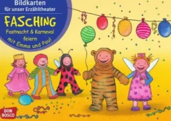 Kamishibai Bildkartenset - Fasching, Fastnacht & Karneval feiern mit Emma und Paul, ab 1 Jahr