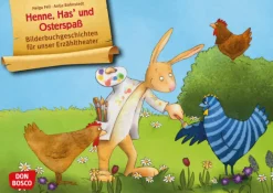 Kamishibai Bildkartenset - Henne, Has' und Osterspaß, 3 bis 8 Jahre