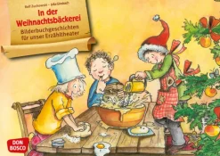 Kamishibai Bildkartenset - In der Weihnachtsbäckerei, ab 3 Jahre