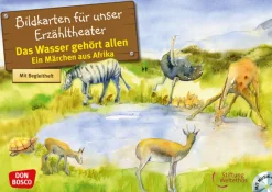 Kamishibai Bildkartenset inkl. CD - Das Wasser gehört allen. Ein Märchen aus Afrika, 4-10 Jahre