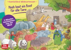 Kamishibai Bildkartenset - Noah baut ein Boot für alle Tiere, ab 2 Jahre