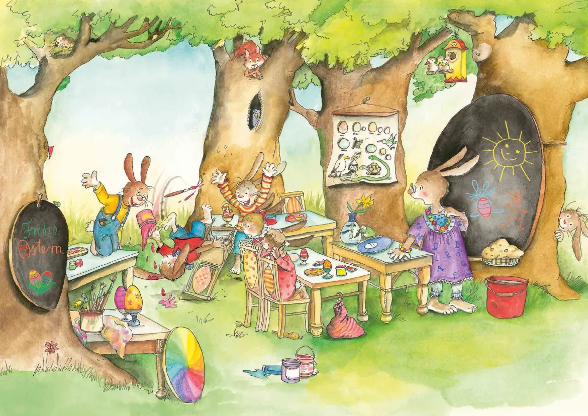 Kamishibai Bildkartenset - Stups, der kleine Osterhase, 2-8 Jahre