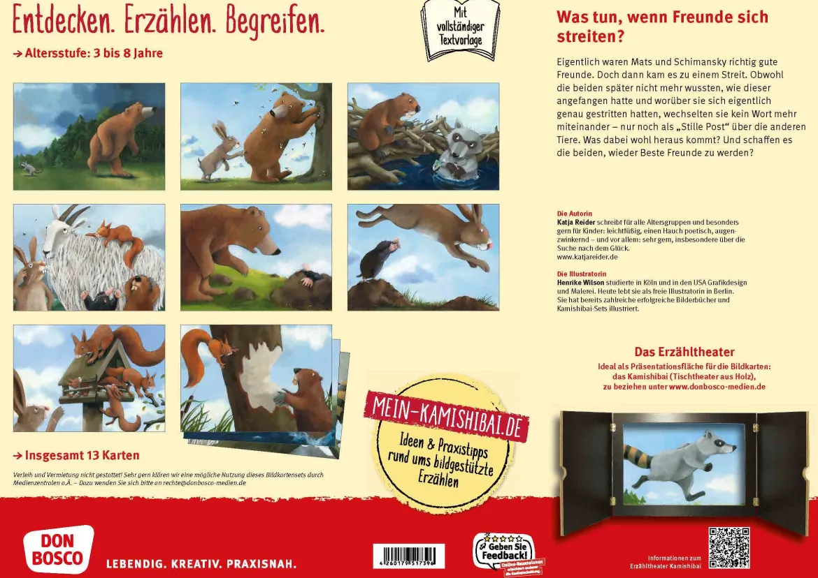 Kamishibai Bildkartenset - Wieder beste Freunde, 3-6 Jahre