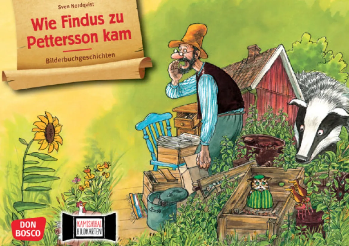 Kamishibai Bildkartenset - Wie Findus zu Pettersson kam, 4-10 Jahre