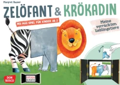 Kamishibai Bildkartenset - Zelöfant und Krökadin: Meine verrückten Lieblingstiere, ab 2 Jahre