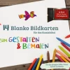 Kamishibai 14 blanko Bildkarten zum Gestalten & Bemalen