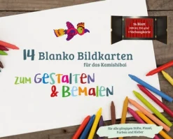 Kamishibai 14 blanko Bildkarten zum Gestalten & Bemalen