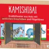 Kamishibai mit seitlichem Einschub und Flügeltüren. Erzähltheater für Bildkarten in DIN A3