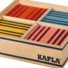 KAPLA Bauhölzer bunt, 100 Stück in Holzbox