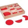 Kasten mit Bruchrechenkreise