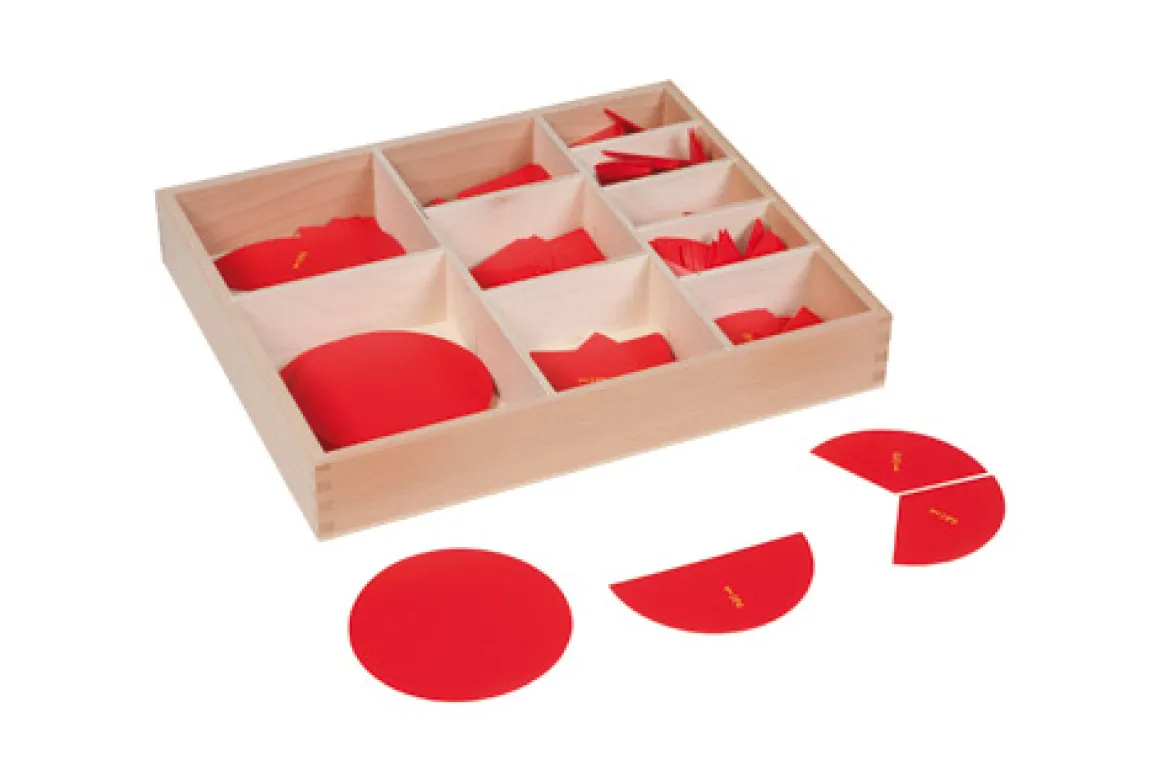 Kasten mit Bruchrechenkreise