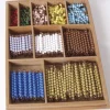 Kasten mit Perlenstäbchen zur Multiplikation, je 60 von 1-9, 110x10er