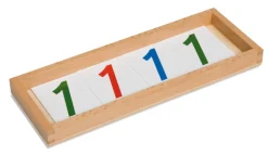 Kasten mit Zahlenkartensatz aus Kunststoff
