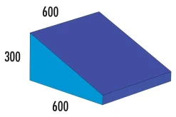 Keil MAXI blau/hellblau, 600 x 600 x 300, ab 4 Jahre