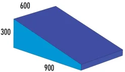 Keil MAXI blau/hellblau, 600 x 900 x 300, ab 4 Jahre