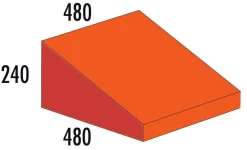 Keil MEDI rot/orange 480 x 480 x 240, 2-4 Jahre