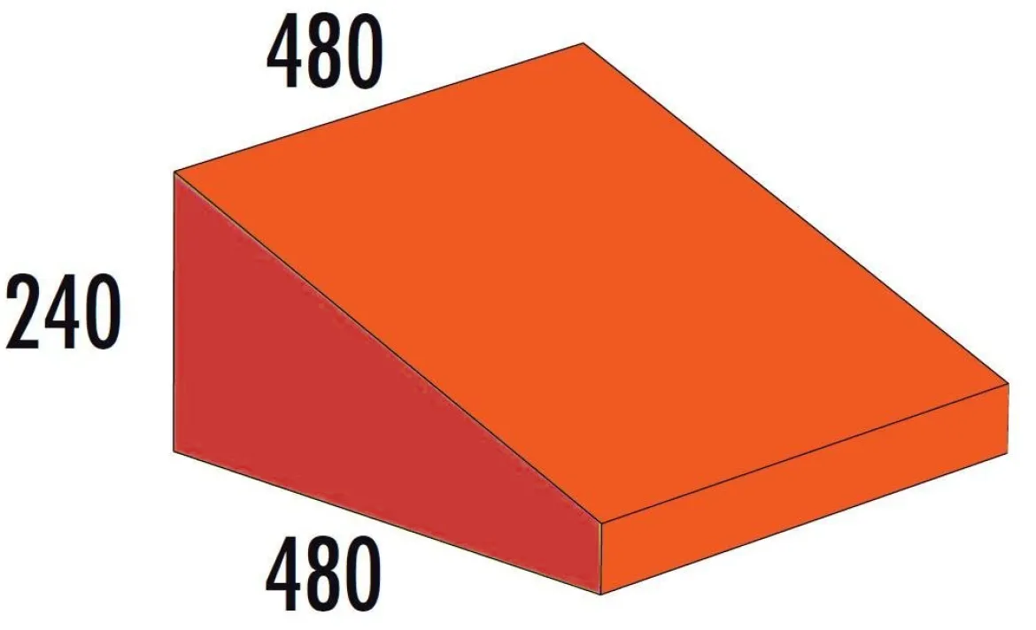 Keil MEDI rot/orange 480 x 480 x 240, 2-4 Jahre