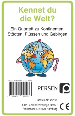 Kennst du die Welt? Kartenspiel, 2. bis 4. Klasse