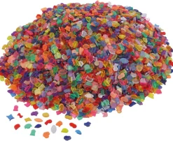 1 kg transparente Mosaiksteine, Kunststoff, ab 3 Jahre