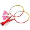 Kinder-Badminton-Set mit 2 Schlägern, 2 Federbällen