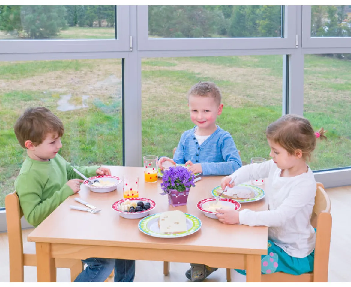 Kindergartengeschirr-Set, 60-teilig