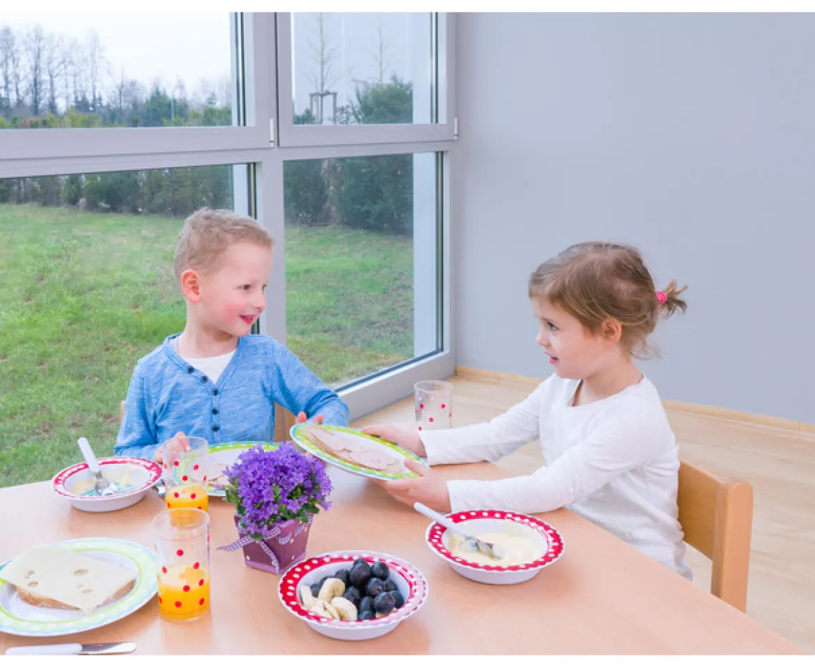 Kindergartengeschirr-Set, 60-teilig