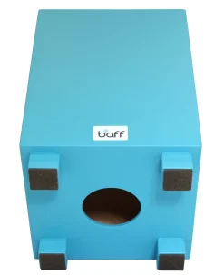Kinderhocker mit Trommelfunktion, blau, Sitzhöhe 38cm, 5-9 Jahre