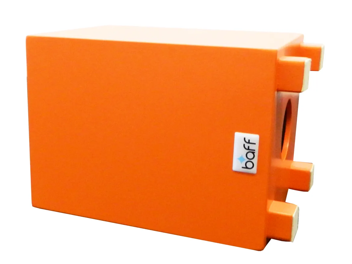 Kinderhocker mit Trommelfunktion, orange, Sitzhöhe 30cm