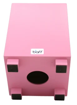 Kinderhocker mit Trommelfunktion, rosa, Sitzhöhe 38cm