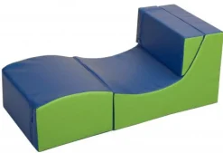 Kinder Klappsessel MAXI, BLAU/grün