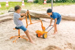 Kinder-Sitzbagger für den Sandkasten, orange, TopTrike