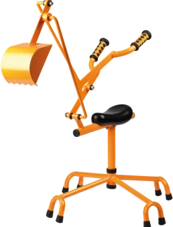 Kinder-Sitzbagger für den Sandkasten, orange, TopTrike