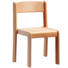 Kinderstuhl SIT, Sitzhöhe 35 cm, Buche Ahorn Optik, mit Nylon Fußbodengleiter