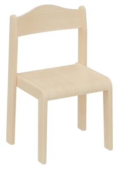 Kinderstuhl SIT, Sitzhöhe 35 cm, Buche Ahorn Optik, mit Nylon Fußbodengleiter