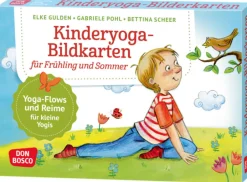 Kinderyoga-Bildkarten für Frühling und Sommer (A5 Karten), 4-10 Jahre