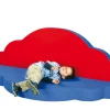 Klapp-Polster WOLKE rot/blau