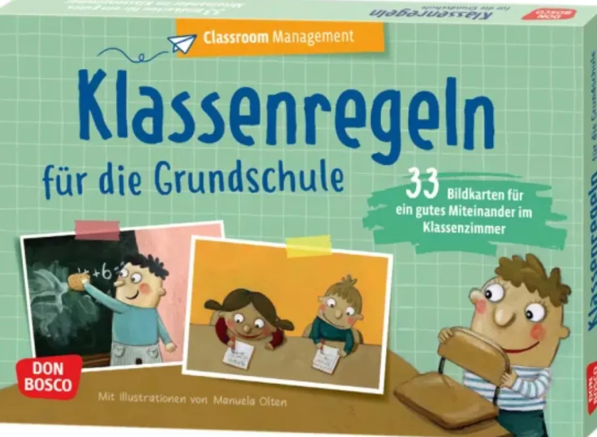 Klassenregeln für die Grundschule, 33 Bildkarten, 5-10 Jahre