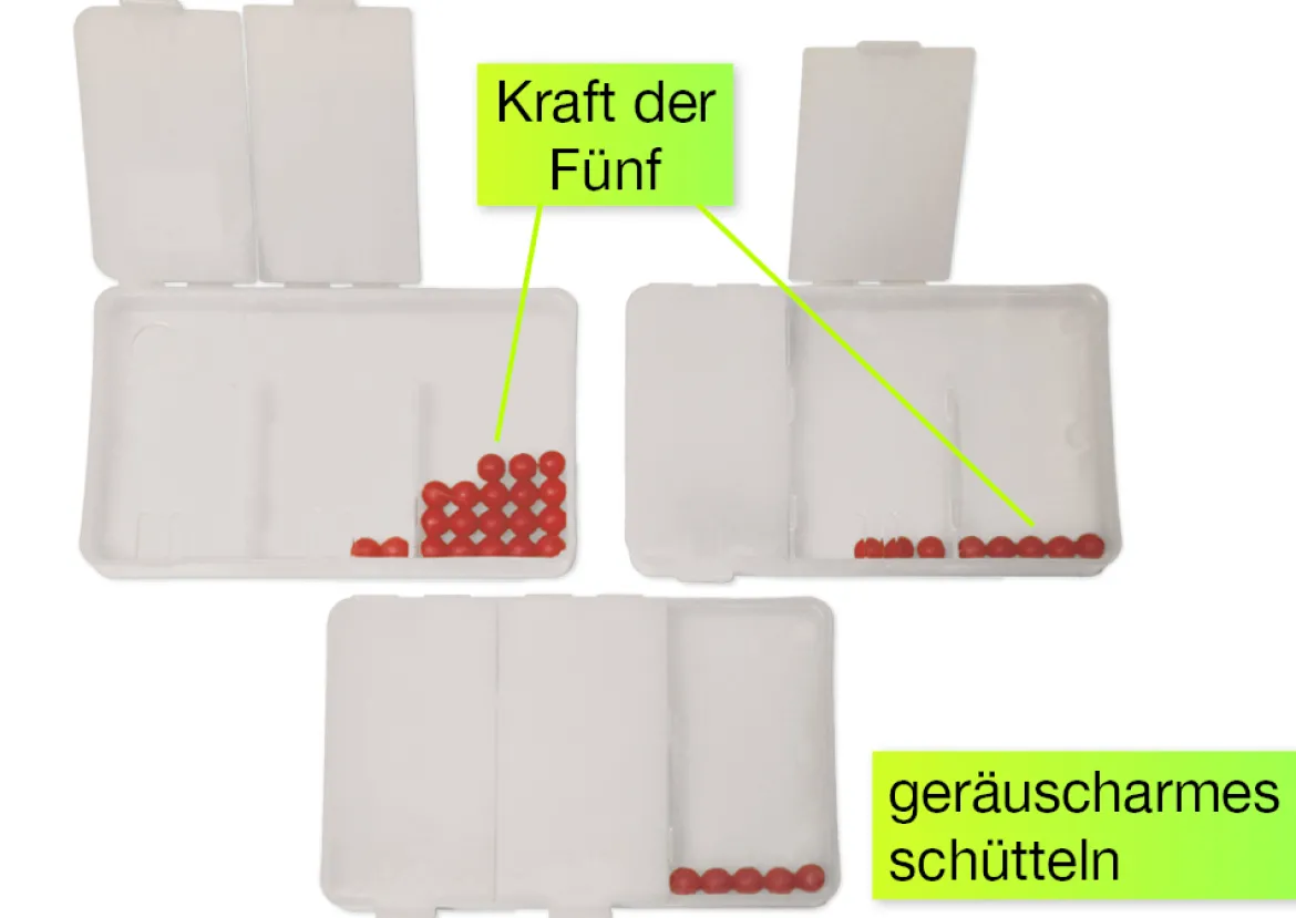 Klassensatz Flüster-Schüttelboxen weiß, 24 Stück im Koffer