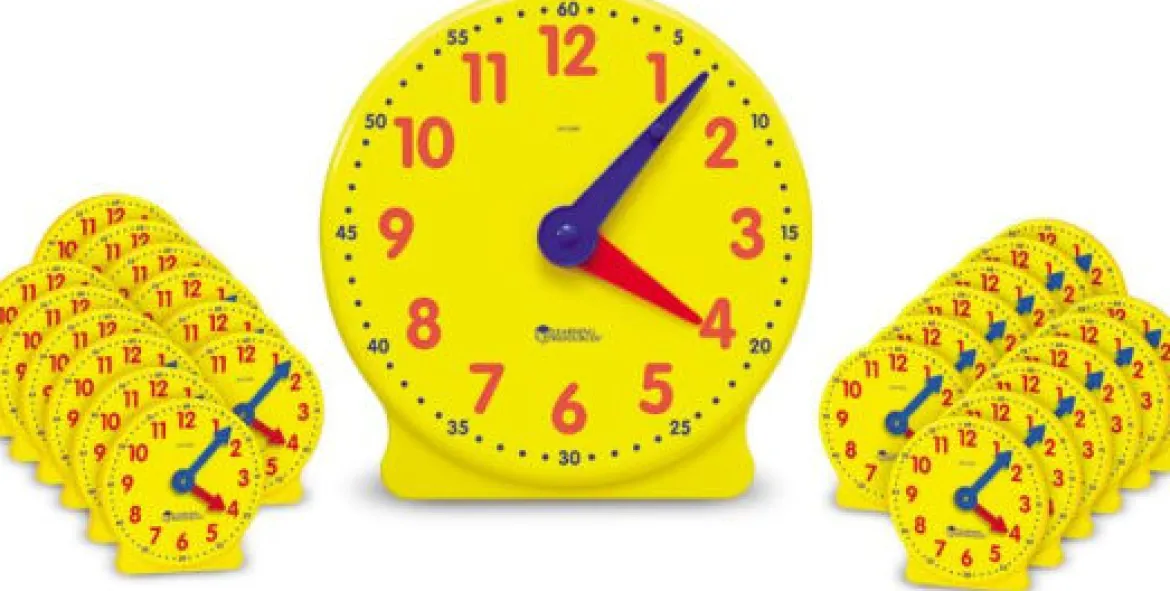 Klassensatz Lernuhren 1 große und 24 kleine