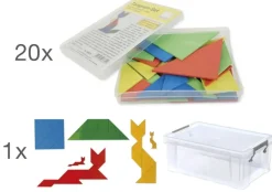 Klassensatz Tangram, 21-tlg., in Box