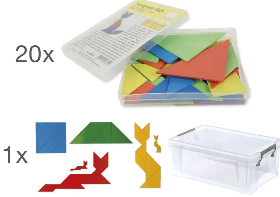 Klassensatz Tangram, 21-tlg., in Box