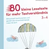 80 kleine Lesetexte für mehr Textverständnis, Buch, 3. und 4. Klasse