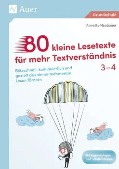 80 kleine Lesetexte für mehr Textverständnis, Buch, 3. und 4. Klasse