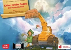 Kleiner großer Bagger. Eine unglaubliche Reise. Kamishibai Bildkartenset, 4-8 Jahre