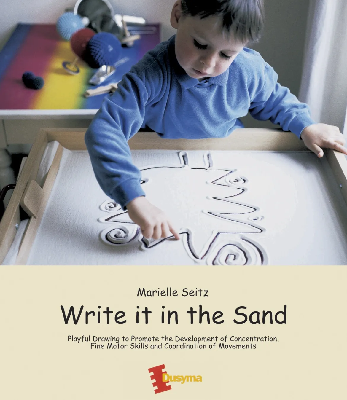 Kleine Sandwanne mit englischem Buch, ab 3 Jahre