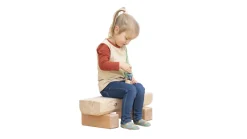 Kleine Sitzbank für Kinder 